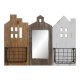 Tidningsstll DKD Home Decor Vit Brun Metall Paulowniatr (57 x
