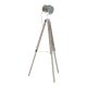 Golvlampa DKD Home Decor Metall Tr Silver Ljusbrun Tripod (66 x