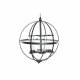 Ljusstakar DKD Home Decor Svart Metall Glas 60 x 60 x 73 cm