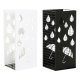 Paraplystll DKD Home Decor Svart Metall Vit (19.5 x 20 x 47.5 c