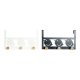 Drrhngare DKD Home Decor 8424001835553 Fglar Vit Svart Metall