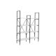 Bokhylla DKD Home Decor Svart Metall Vit 4 Hyllor Tr MDF (110 x