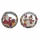 Julgranskula DKD Home Decor Tr Snre Tomte (2 pcs) (31 x 4 x 30
