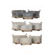 Multifunktionell korg DKD Home Decor Beige Gr Ljusbrun 40 x 30