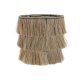 Lampskrm DKD Home Decor Jute Metall Naturell Frans 40 x 40 x 40