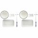 Sushiset DKD Home Decor 33,5 x 34,5 x 9 cm Porslin Vit Marinbl