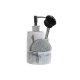 Diskmedelspump 2-i-1 DKD Home Decor Harts Rostfritt stl 12,6 x
