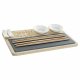 Sushiset DKD Home Decor PC-186227 Vit Svart Naturell Bambu Skiff