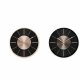 Vggklocka DKD Home Decor Svart Koppar Silvrig Aluminium Plast M