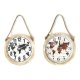 Vggklocka DKD Home Decor Svart Brun Snre Tr MDF Vrldskarta (