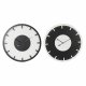 Vggklocka DKD Home Decor 50 x 3,5 x 50 cm Svart Vit Vintage Tr