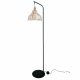 Golvlampa DKD Home Decor Svart Metall Brun Rattan (40 x 40 x 160