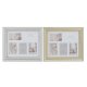 Fotoram DKD Home Decor Luxury 46,5 x 2 x 40 cm Glas Silvrig Gyll