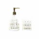 Badkit DKD Home Decor Gyllene Glas ABS Plast Lv av en vxt 9 x