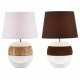 Bordslampa DKD Home Decor Keramik Polyester Snre (28 x 28 x 43