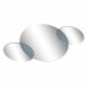 Vggspegel DKD Home Decor Svart Modern Cirklar 134 x 2 x 61 cm