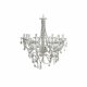 Taklampa DKD Home Decor Vit Metall Plast 40 W Romantisk Avskalad
