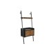 Bokhylla DKD Home Decor Gran Naturell Svart Metall 1 Hyllor (67