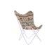Trdgrdssoffa DKD Home Decor Vit Orange Jrn 74 x 65 x 90 cm