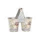 Kruka DKD Home Decor Rosa Metall Shabby Chic 24 x 12 x 23 cm