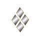 Vggspegel DKD Home Decor Gyllene Romb 63 x 2 x 90 cm