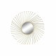 Vggspegel DKD Home Decor Gyllene 84 x 2,5 x 84 cm