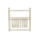 Tidningsstll DKD Home Decor Speglar Gyllene Metall (76 x 35 x 8