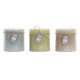 Ljus DKD Home Decor Vanilj Vax Grundlggande (12 x 12 x 12 cm) (