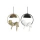 Taklampa DKD Home Decor Vit Gyllene Metall Harts 50 W 29,5 x 20