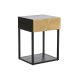 Nattduksbord DKD Home Decor Gyllene 35 x 40 x 55 cm Svart Metall