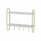 Vggmonterad rockhngare DKD Home Decor Metall MDF Glam (50 x 15