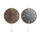 Vggklocka DKD Home Decor 40 x 4 x 40 cm Svart Brun Jrn Pendyl