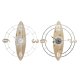 Vggklocka DKD Home Decor Vit Naturell Jrn Tr MDF 61 x 4,5 x 6