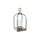 Lykta DKD Home Decor Glas Gyllene Aluminium (19 x 19 x 43 cm)