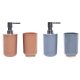 Badkit DKD Home Decor Naturell Gr Orange Korall Aluminium Bambu