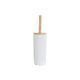Toalettborste DKD Home Decor 10 x 10 x 38 cm Naturell Vit Stengo
