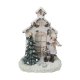 Julgranskula DKD Home Decor Harts Hus (16,5 x 9 x 21 cm) (2 anta