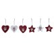 Juldekorationer DKD Home Decor Polyester (21 x 8 x 1 cm) (8 cm)