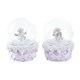 Sngubbe DKD Home Decor Vit Rosa 7 x 7 x 9 cm (2 antal)