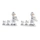 Julgranskula DKD Home Decor Harts (17 x 7,5 x 13,5 cm) (2 antal)