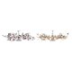 Kandelaber DKD Home Decor Prlor Silvrig Gyllene Metall PVC (70