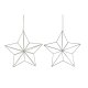 Julgranskula DKD Home Decor Metall Stjrna (2 antal) (30 x 11 x