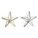 Jul-ljusstake DKD Home Decor Gyllene Silvrig Stjrna 16 x 8 x 16