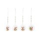 Julgranskula DKD Home Decor Glas Harts Ren (7 x 6 x 8 cm) (4 ant