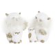 Julgranskula DKD Home Decor Uggla Harts (7,5 x 7 x 10 cm) (2 ant