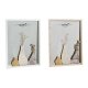 Vggspegel DKD Home Decor Vit Naturell Cottage 30 x 4 x 40 cm (2