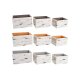 Korg - set DKD Home Decor Brun Gr Orange 32 x 24 x 18 cm (3 ant