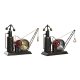 bordsklocka DKD Home Decor Gyllene Silvrig Vintage (2 antal)