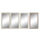 Vggspegel DKD Home Decor Glas Brun Vit Mrkgr PS Traditionell