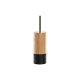 Toalettborste DKD Home Decor Svart Naturell Bambu 10 x 10 x 36,8